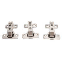 3Pcs Folding Hinges Zinc Alloy 180 Degree Integral Short Arm Hinge Set Hardware for Cabinet Wardrobe Door Table Door Hardware Locks