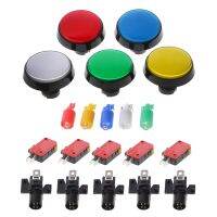 สวิตช์ปุ่มกดทรงกลม5ชิ้น/เซ็ต5สี60มม. สำหรับ Joystick Arcade ผู้เล่นเกมส์