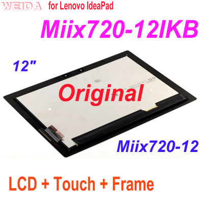 Original LCD For Lenovo IdeaPad Miix720-12 Miix720-12IKB Miix 720-12IKB LCD Display Touch Screen DigitizerAssembly with Frame