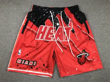 Mens Miami Heat Just Don Swingman Authentic Jersey Shorts - Pink