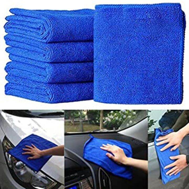10 Pieces of UltraFine Fiber Square Absorb Water Without Lint Use Car