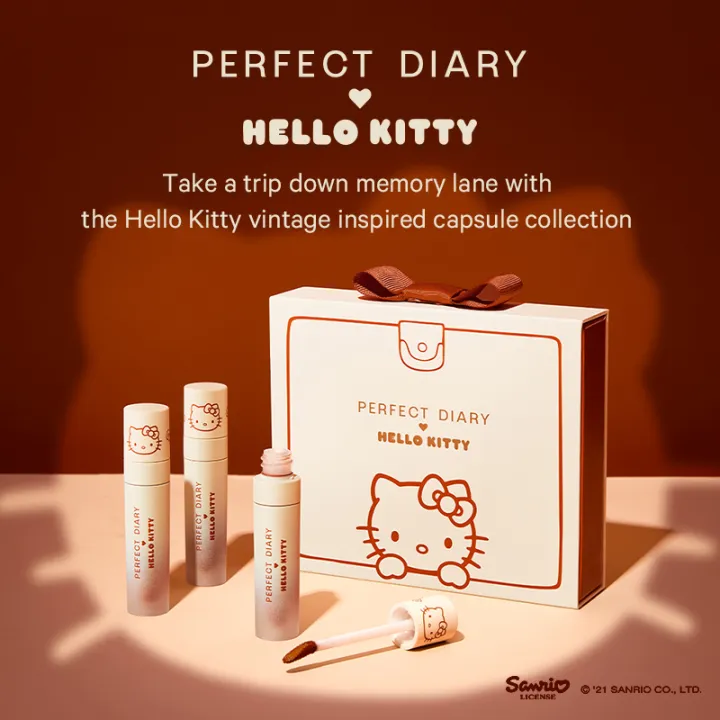 Perfect Diary X Hello Kitty Enchanted Wonderland Velvet Lip Stain Gift Set Lazada PH