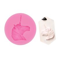 【cw】 Aromatherapy Gypsum Unicorn Silicone Mold Fragrant Stone Pendant Mould 【hot】