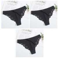 Lace G String Panties For Women Nylon Silk Panty Thong Briefs Underwear Lingerie Female Ladies Floral Pantys Underpants