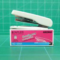 เครื่องเย็บกระดาษอโรม่า Aroma Stapler HD-10NR สีขาว ใช้เย็บกระดาษหนาไม่เกิน 20 แผ่น (70แกรม) ใส่ลวดเย็บได้ 50 ตัว CCHAITIP STATIONERY เครื่องเขียน อุปกรณ์สำนักงาน ออฟฟิศ