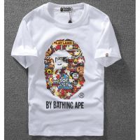 New BAPEe Ape Head Printed Cotton T Shirt Men Women Casual Short Sleeved T-shirt DB88