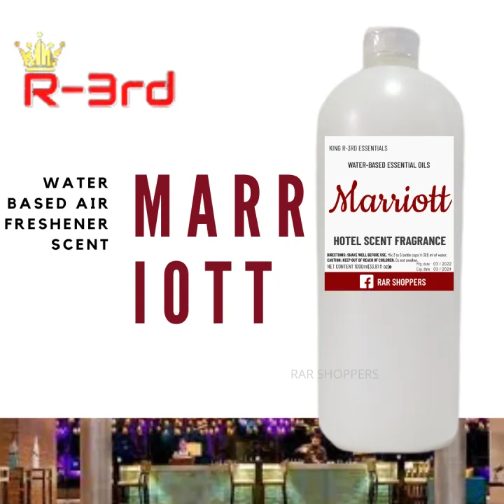 1 Liter Waterbased Essential Oil with Marriott Scent Air Freshener for