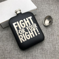 Can Customized 304 Stainless Steel Hip Flask Stalin 6 OZ 170ML Food Grade Portable Flask Alcohol Vodka Outdoors Camp Drinkware