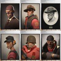 TF2ภาพเกม HD พิมพ์ผ้าใบโปสเตอร์ศิลปะโปสเตอร์ห้องนอนภูมิทัศน์สำนักงานตกแต่งรูปภาพโปสเตอร์ของขวัญ Frameless ที่สมบูรณ์แบบสำหรับ TF2แฟนๆและนักเล่นเกม