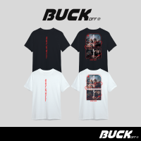 BUCKOFF : เสื้อยืด สกรีนลาย OVERSIZED T-SHIRT ทรงหลวม Cotton 100% สัมผัสนุ่ม สวมใส่สบาย รุ่น TP03