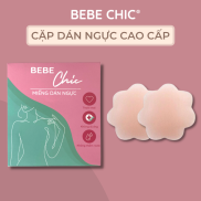 2 Miếng Dán Ngực Silicon BEBE CHIC Hình Cánh Hoa Tiện Dụng Dán Siêu Chắc