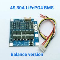 ฺBMS 4S 30A 12.8V 14.4V  LiFePO4 BMS/แบตเตอรี่ลิเธียม บอร์ดป้องกัน Balance Version ( HX สีน้ำเงิน)