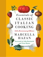 หนังสืออังกฤษ Essentials of Classic Italian Cooking : 30th Anniversary Edition: a Cookbook [Hardcover]