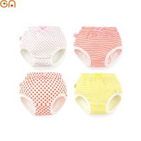 (TER)Baby 100% Cotton Underwear Panties Girls Infant Cute Cartoon Dots Striped Shorts For Children Newborns Underpants Kids Gifts CN