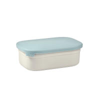 BEABA กล่องอาหารสแตนเลส Stainless Steel Lunch Box - Baltic Blue / Grey