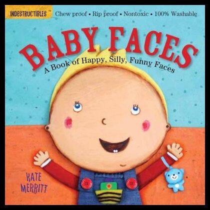 Indestructibles: baby face English original waterproof non-toxic bitable infant toy book: baby face original picture book for children aged 0-2 years