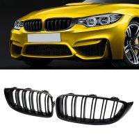 Carbon Fiber Car Front Bumper Grille Racing Grill For BMW 4 Series F32 F33 F36 M3 F80 M4 F82 12-18 Glossy Black Grills Grilles