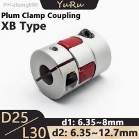 1PCS D25L30 Flexible Plum Clamp Series Coupler Aluminium Bore 6.35/7/8/9/10/11/12/12.7mm Shaft CNC Jaw Shaft Motor Coupling