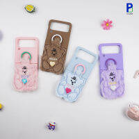 Case เคสซัมซุง แบบแข็ง น้องหมี สำหรับ SS Z Flip4 5G/Z Flip3 5G