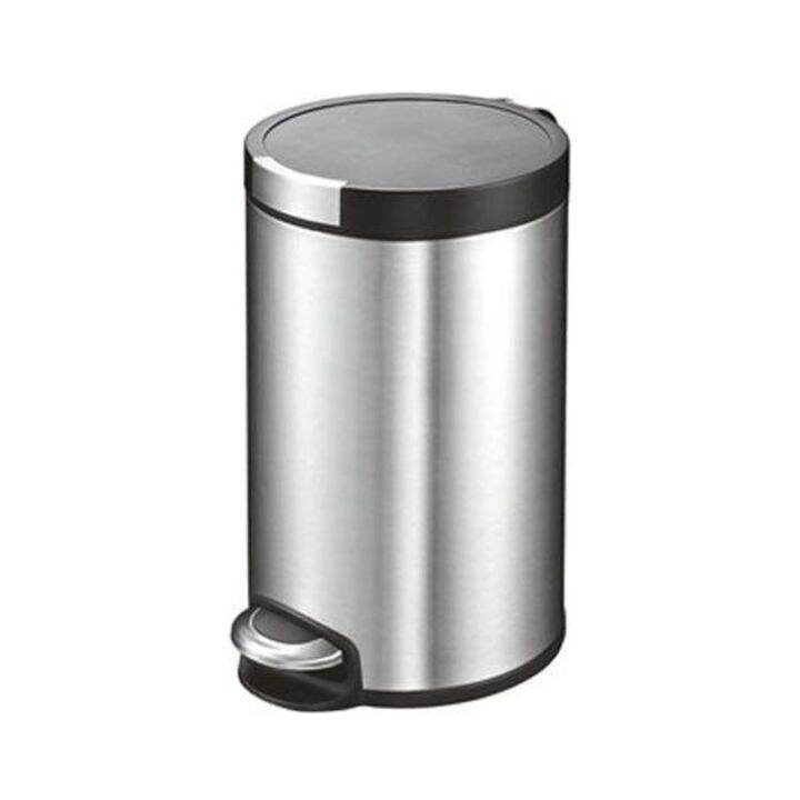 EKO Step Bin Artistic 12L with PP Plastic Liner EKEK9225MT12L Stainless ...