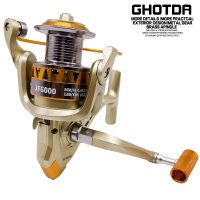 [HOT LIAXLLWISAAZH 534] Spinning Fishing Reel ใหม่มาถึงตกปลา Reel Bass Pike สายตกปลาโลหะ Spool Carretes De Pesca Para Mar