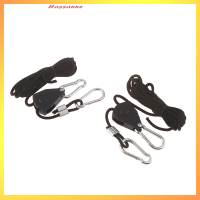 Hassanne 2pcs 1/8 "adjustable Grow Light RATCHET ROPE hanger สำหรับติดตั้งไฟเติบโต