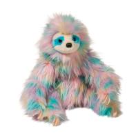 ตุ๊กตานิ่ม แบรนด์ ดักลาส Douglas ตุ๊กตาสล็อธสีรุ้ง มิช่า Misha Rainbow Sloth Fur Fuzzle ขนาดสูง 12 นิ้ว