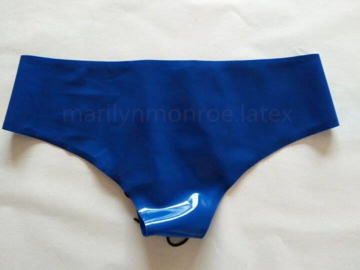 New Latex Underwear Uni Men Navy Blue And Black Shorts Size XXS-XXL ...