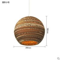 Southeast Asian Pastoral Silkworm Chandelier Lights Paper Pupa Made Cafe Bar Hang Lamp Nordic Style Dining Room Pendant Lamp