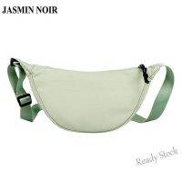 【Ready Stock】 ❂ C23 JASMIN NOIR Nylon Womens Sling Bag Fashion Simple Saddle Messenger Bag