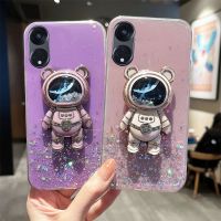 เคสมือถือ OPPO A18 A58 A38 A78 NFC 4G 2023ใหม่เคสนิ่มโปร่งใสแวววาว A38 Oppo 4G พร้อม OppoA58กรอบแบร์อวกาศ