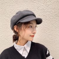 [HOT D] ฤดูหนาว Beret สำหรับผู้หญิงธรรมดาแปดเหลี่ยมหมวก Newsboy สุภาพสตรีขนสัตว์ใส่สบายหมวกหมวกแก๊ปศิลปินแปดเหลี่ยมหมวก