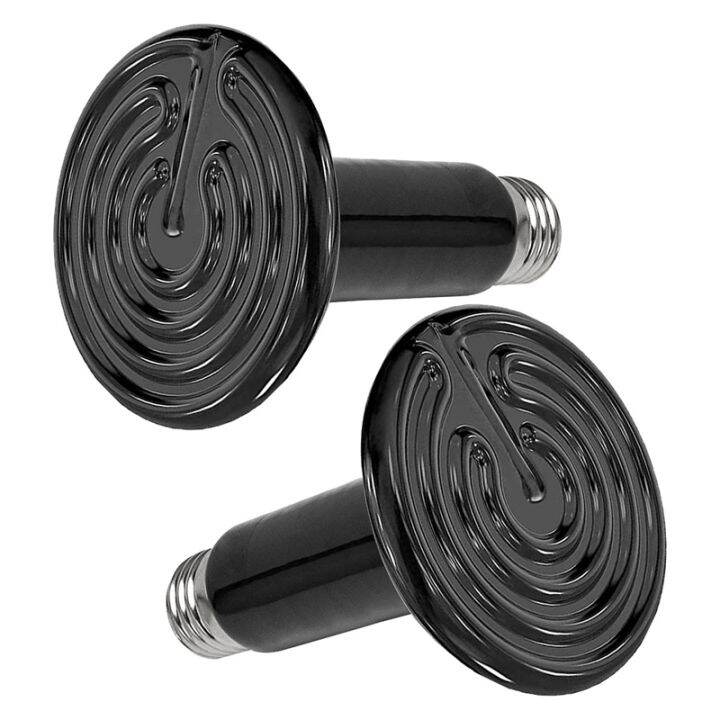 Ceramic Heater 150W 2 Pack Reptile Heater Light Bulb Chicken Heater