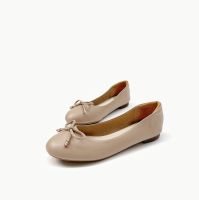 Ms.Choo Flats Mary Nude/ รองเท้าส้นเตี้ย / รองเท้าบัลเล่ต์ / รองเท้าคัทชู นุ่ม สวมใส่สบาย สีเนื้อ