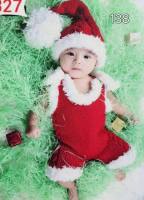 พร้อมส่ง!! ชุดคริสมาสต์เอี๊ยมไหมพรม 138 (Merry Christmas Girl) Baby Fancy By Tritonshop