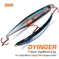 Kingdom Fishing Lures Floating Pencil Artificial Wobbler Hard Bait For Pike Carbon Steel Treble Hooks Sea Fishing Accessories