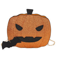 Fun Cute Pumpkin Shape Shoulder Bag Daily Casual Girls Small Crossbody Bag Chain Purse for Women Clutch Bag Cartoon Handbag