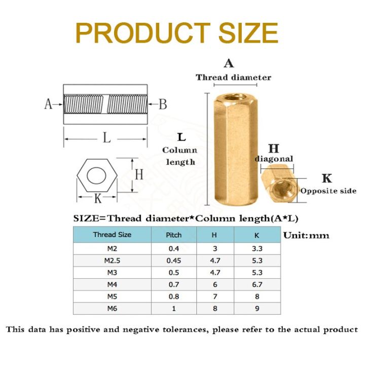 brass-hex-female-standoff-spacer-m3-motherboard-pillar-double-pass-hexagon-thread-pcb-motherboard-spacers-nut-hollow-column-nails-screws-fasteners