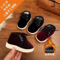 [COD] 2021 new winter baby handmade shoes super soft tendon bottom warm plus velvet thickened 0-3 years old