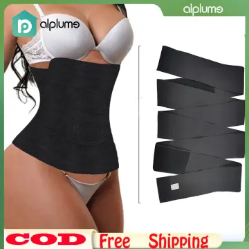 FOCANO Waist Trainer Body Shaper Slimming Sweat Belt Waist Trimmer for  Women Belly Weight Loss Slimming Belt Tummy Trimmer with Adjustable Strap  Workout Fitness Girdle for Slimming Tummy