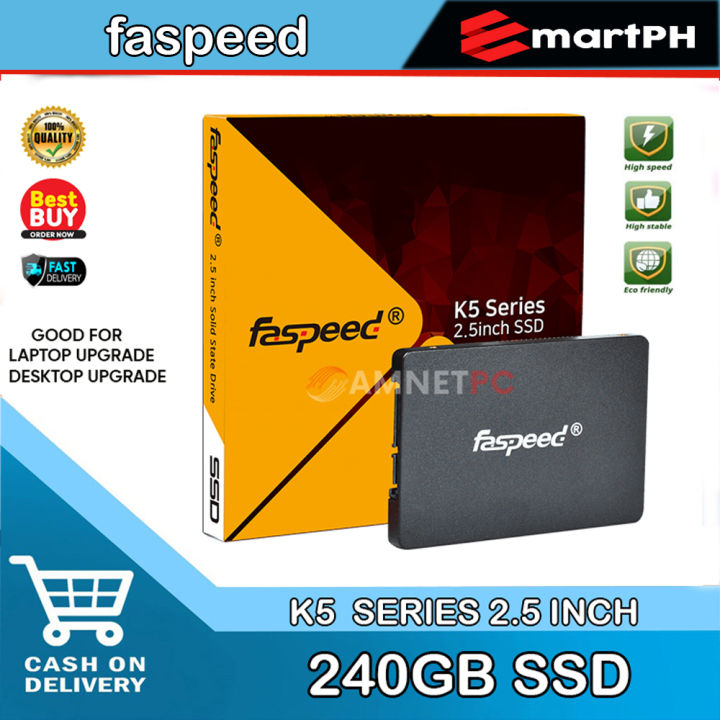 LEGIT (emartPH) Faspeed K5 Series 2.5 inch Solid State Drive 240GB ...