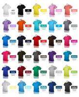 เสื้อคอวี (พร้อมส่ง) ผ้า Cotton 100% ไม่มีขอบข้างให้ระคาย 5 ไซร์ 30 สี