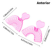 KLKLJYFI ถาดพลาสติกพิมพ์ลายฟันสำหรับผู้ใหญ่และเด็กเครื่องมือดูแลช่องปากแบบใช้แล้วทิ้ง1คู่