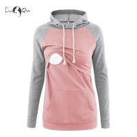 Womens Fleece Maternity Clothes Sweatshirt Hoodie Long Sleeve Breastfeeding Pregnancy Tops Kangaroo Pocket Womens Clothing