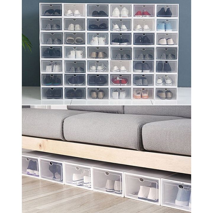 1pcs-shoes-boxes-thickened-transparent-drawer-case-plastic-shoe-boxes-stackable-box-shoe-organizer-shoebox-caja-organizadora