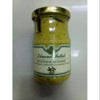 ? ? Edmond Fallot Basil Dijon Mustard ซอสมัสตาร์ด ผสม เบซิล เอ็ดมงฟาโล 205 กรัม  ราคาถูกใจ