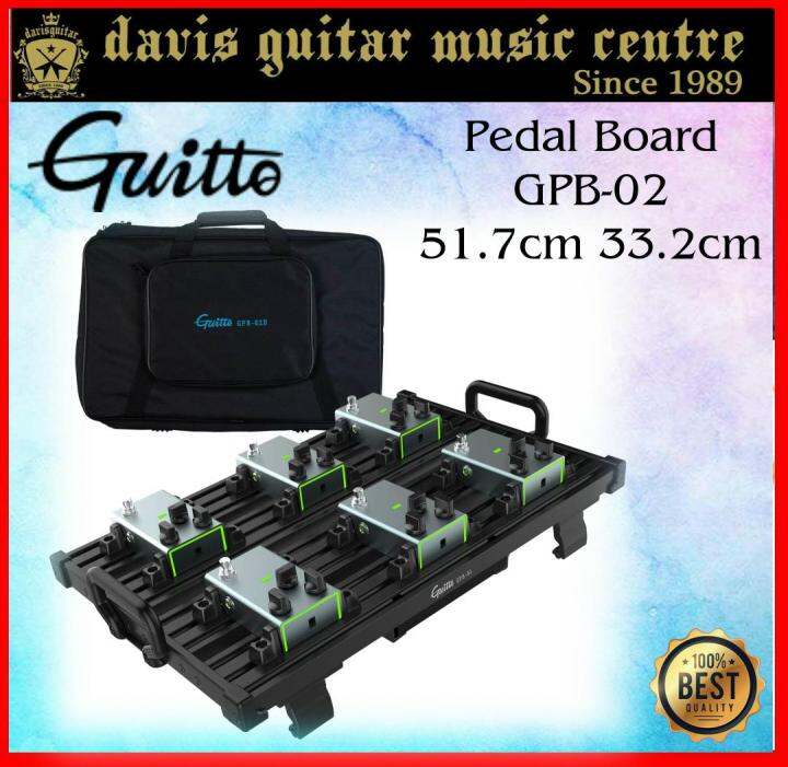 Guitto GPB02B Velcrofree guitar pedalboard Lazada Singapore