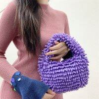 Fly Girl Favorites Back Fuzzy Fashion Bag กระเป๋าแฟชั่น Retrack ออนไลน์และ Instore คุณภาพสูง Puffy Tote Fuzzy