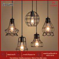 JIASHI สไตล์Wrought Iron Chandelier Simpleโคมไฟเพดานตกแต่งสำหรับร้านอาหารและคาเฟ่