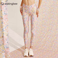 Wakingbee WB Leggings Prints (Freesia) เลกกิ้งออกกำลังกาย รุ่นขายดีที่สุด ผ้านุ่มพิเศษ ใส่สบาย ยืดหยุ่น กระชับ แห้งเร็ว กันยูวี